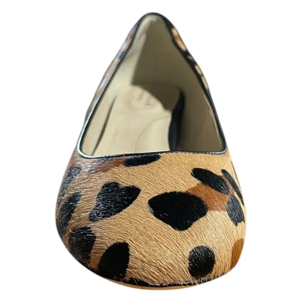 Cole Haan Lesli Pump Jaguar Print Tan & Brown Calf Hair Women’s Size 8B